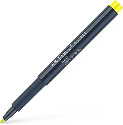 Marker Faber-Castell Neon - Neon galben, 1.5 mm