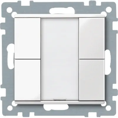 Buton KNX, 4 clapete, Alb polar, Sistem M