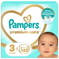 Scutece Premium Care Nr.3 pentru 6-10 kg, 120 bucati, Pampers