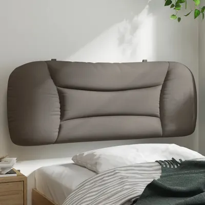 vidaXL Pernă pentru tăblie de pat, Hvar, gri taupe, 100 cm, material textil