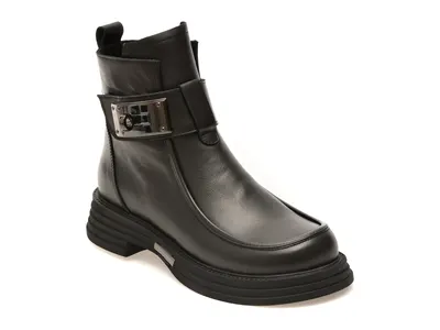 Ghete GRYXX negre, 4212720, din piele naturala