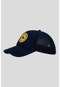 Sapca trucker cu logo si model unisex Pyrus - Bleumarin