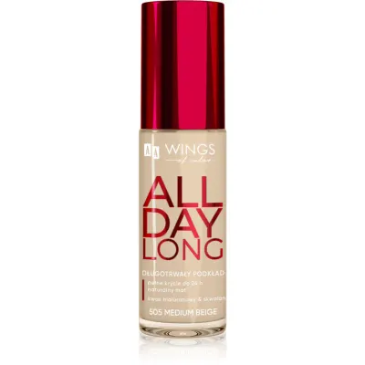 AA Wings of Color All Day Long Long Lasting Foundation machiaj persistent culoare 505 Medium Beige 30 ml