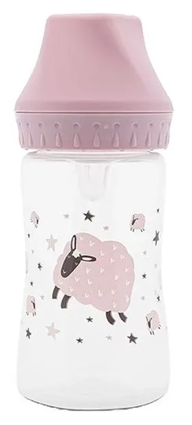 Biberon cu gâtul larg Lorelli My Friend - 250 ml, Mellow Rose