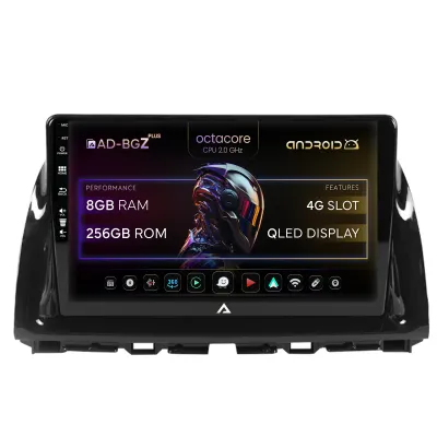 Navigatie Mazda CX-5 (2012-2015), Android, Z-Octacore 8GB RAM + 256GB ROM, 10.1 Inch - AD-BGZ10008+AD-BGRKIT319