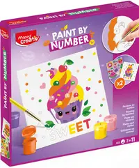 Desen după numere Maped Creativ - Brioşă