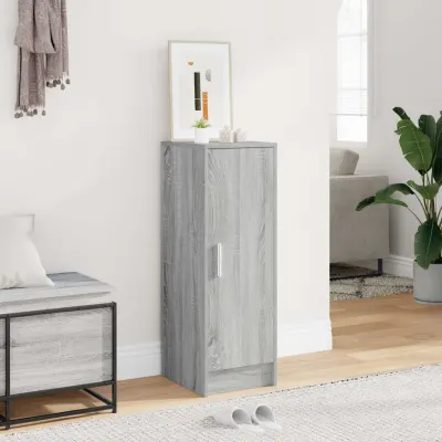 vidaXL Pantofar, gri sonoma, 32x35x92 cm, lemn prelucrat