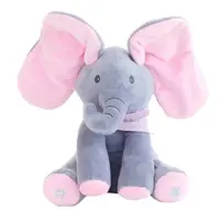 Elefant ROZ interactiv din plus Vorbeste Canta si Flutura urechile
