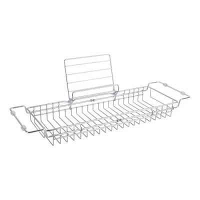 Suport reglabil din metal pentru cadă PT LIVING Tub, 61 - 86 cm, argintiu