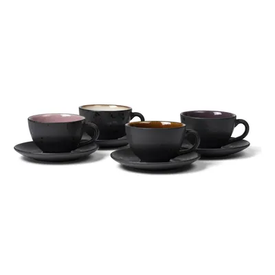 Cești negre 4 buc. din ceramică 240 ml Gastro Black/Mix – Bitz