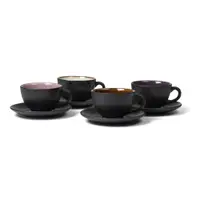 Cești negre 4 buc. din ceramică 240 ml Gastro Black/Mix – Bitz