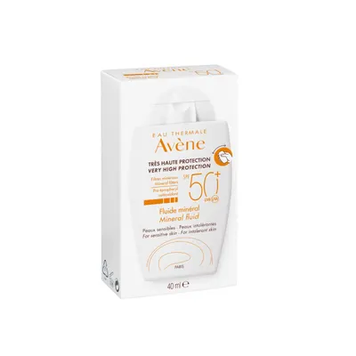 Fluid mineral pentru protectie solara SPF 50+, 40 ml, Avene