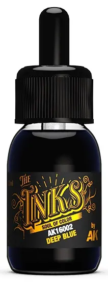 Cerneală acrilică AK Interactive - Deep Blue, 30ml