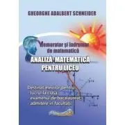Memorator si indrumar de matematica. Analiza matematica pentru liceu