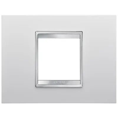 Rama ornament 2 module Gewiss Chorus Lux GW16202TB, alb