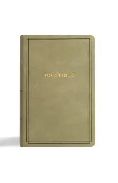 KJV Large Print Personal Size Reference Bible, Sage Suedesoft Leathertouch -
