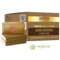 Vopsea de Par Henna Saten Inchis cu Unt de Shea si Uleiuri Esentiale 240g