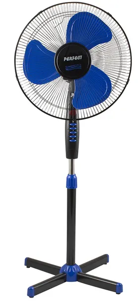 Ventilator Perfect - FM-3237, 3 viteze, 41 cm, negru/albastru