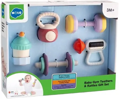 Set de jucării pentru bebeluși Hola Toys - Sport, 5 piese