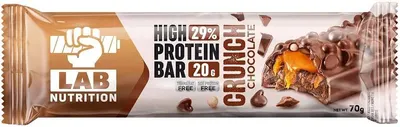 High Protein Bar, Crunch Chocolate, 70 g, Lab Nutrition