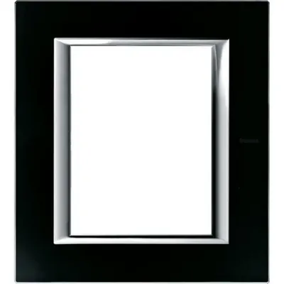 Rama dreptunghiulara Axolute sticla 3+3 module - Negru noapte