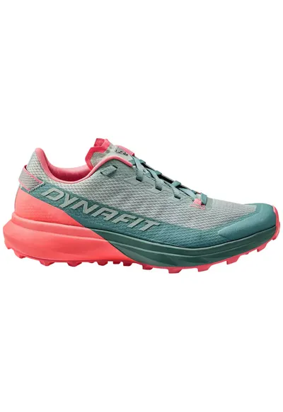 Pantofi alergare trail dama Ultra - Turcoaz/Coral