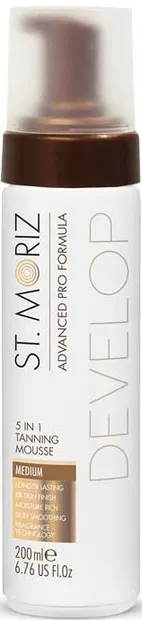 St. Moriz Advanced Spumă autobronzantă 5 în 1, Medium, 200 ml