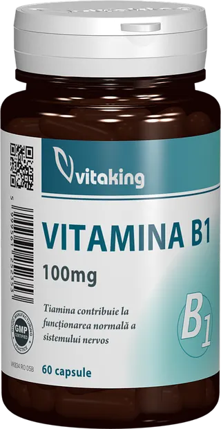 Vitamina B1 Tiamina 100mg, 60 capsule, Vitaking