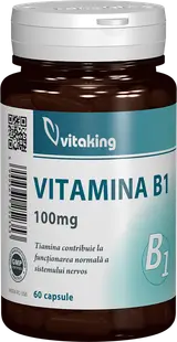Vitamina B1 Tiamina 100mg, 60 capsule, Vitaking