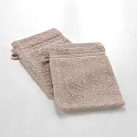 Prosopel de spălat pe corp maro deschis din bumbac 15x21 cm Tendresse – douceur d'intérieur