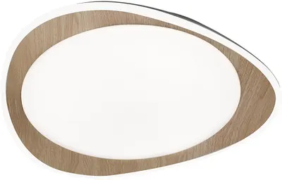 Plafonieră cu LED Rabalux - Tamino 2427, IP20, 24W, 1200lm, 4000K, fag/alb
