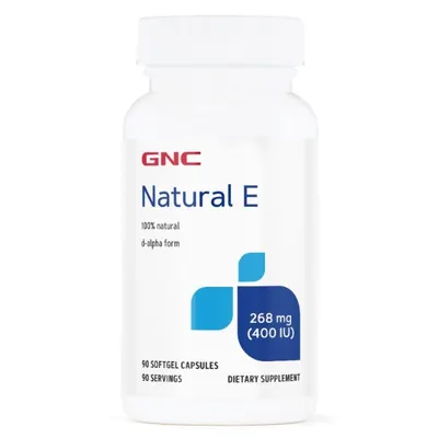 Vitamina E Naturala 400 UI, GNC | 90 capsule