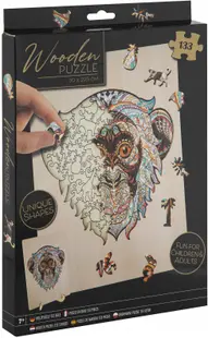 Puzzle din lemn Grafix din 133 de piese - Maimuță