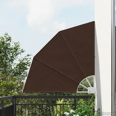 vidaXL Ecran de intimitate pentru balcon 115 x 115 cm Poliester Maro