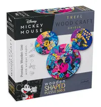 Puzzle din lemn Trefl din 500+5 de piese - Mickey Mouse