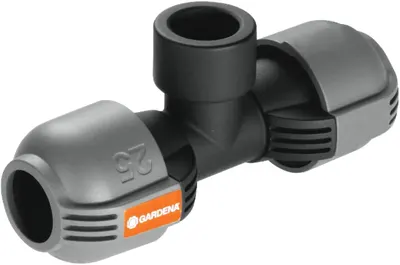 Conector pentru furtun Gardena - Racord rapid filet feminin racord rapid feminin, în formă de T, 3/4''x25mm