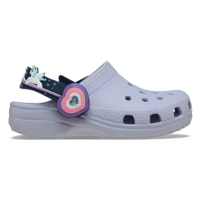 Saboti Crocs Classic Toddler Imagination Lights Back Strap Clog Mov - Frosted Grape