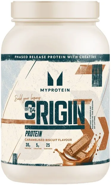 Origin Protein, fursecuri cu caramel, 1.2 kg, Myprotein