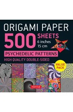 Origami Paper 500 Sheets Psychedelic Patterns 6 (15 CM): Tuttle Origami Paper: Double-Sided Origami Sheets Printed with 12 Different Designs (Instruct