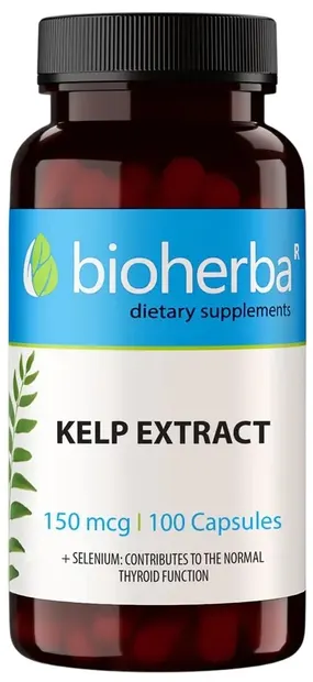 Kelp Exract, 150 mcg, 100 capsule, Bioherba