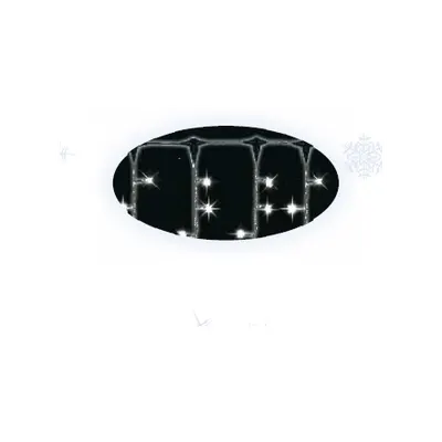 Perdea luminoasa PR35-WW FLASH: 1500 LED-uri albe, cablu alb, 3X5 m