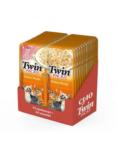 INABA Twin hrana complementara pisica 24x40 g pui in supa