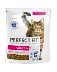 PERFECT FIT Adult 1+ Hrana uscata pentru pisici bogata in somon 750g