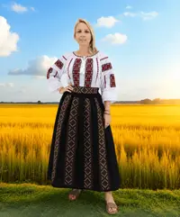 Set traditional format din ie si fusta 45