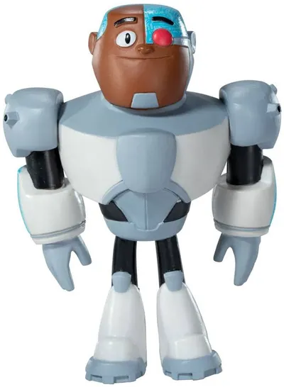 Figurină de acțiune The Noble Collection DC Comics: Teen Titans GO - Cyborg (Bendyfigs), 11 cm