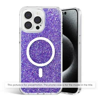 Husa pentru Samsung Galaxy S25+ S936, Techsuit, Sparkly Glitter, Mov
