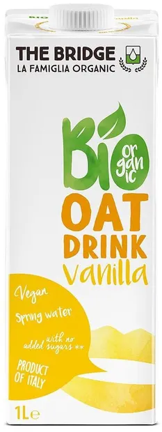 Băutură organică din ovăz cu vanilie, 1 l, The Bridge