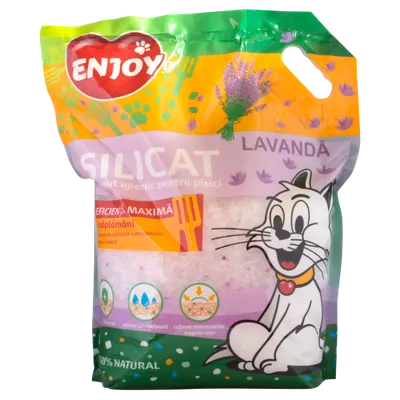 Nisip pentru litiera cu lavanda Enjoy 7.6 L