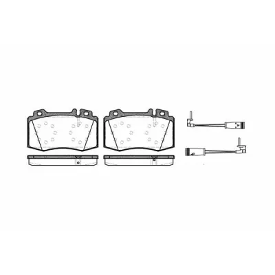 Set placute frana, frana disc REMSA 0769.02