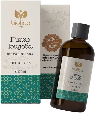 Tinctura de Ginkgo biloba, 100 ml, Biotica 1961